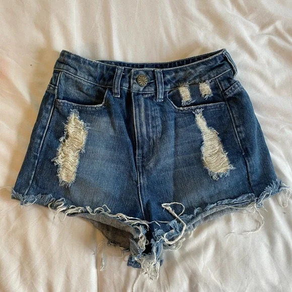 Show Me Your MuMu Denim Shorts - Picture 2 of 3